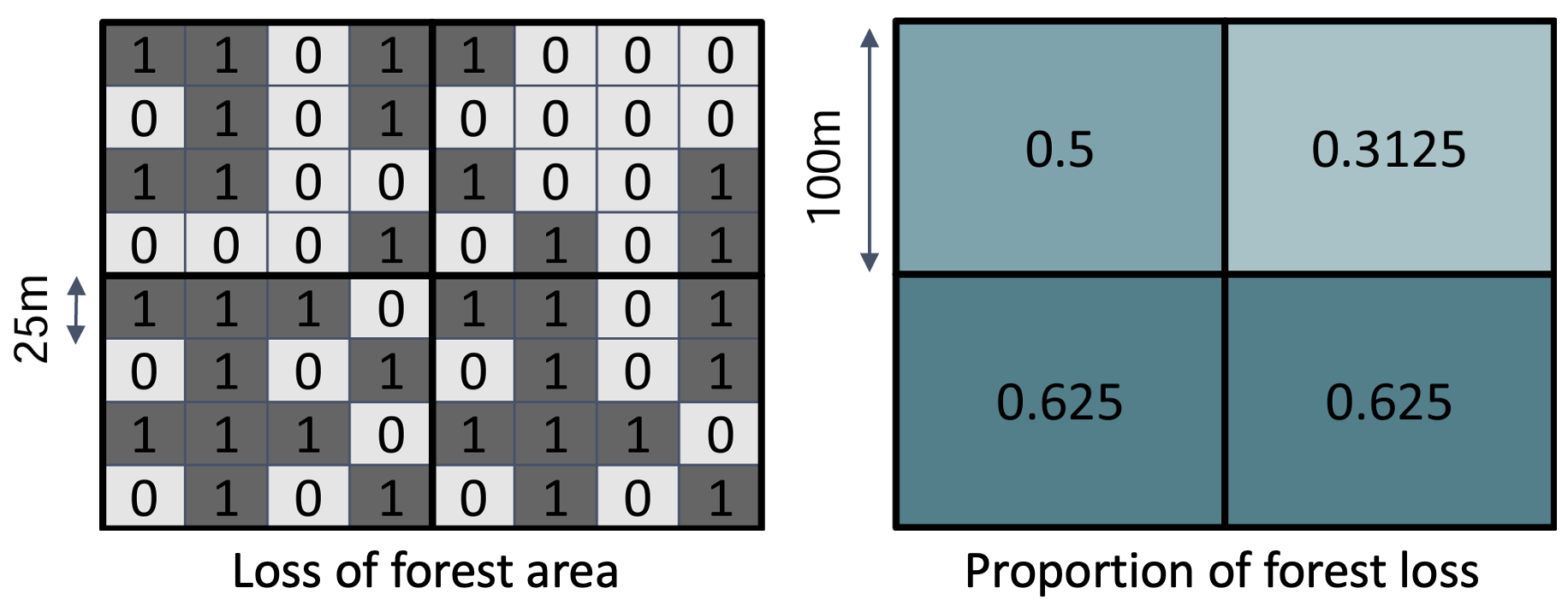 Cell proportions from binary data